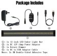 (image for) 1 PACK 7mm Thick Black Finish LED Under Cabinet Lighting Dimmable Kit CRI90 300LM SMD2835 12V 5W with Dimmer & Power Supply Included