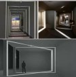(image for) 8W 360° Light Blade Grey Finish Window Frame LED Light for Architecture Graphic/Doorframe/Hallway/Outdoor Landscape Decorative Lighting