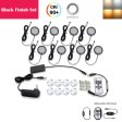 (image for) A-Series 8 Pack (8*2W) Dimmable CRI 90 Ultra Thin LED Under Cabinet Puck Lights With Dimmer & Power Adapter, All Accessories Included
