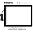 (image for) A4 LED Light Pad, Ultra Thin Portable LED Light Tracer, Full Range Dimmable with USB Power Cable