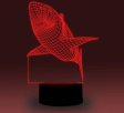(image for) Animal Images 3D Illusion LED Night Light w/ 16 Colors Remote Touch Switch Adjustable Brightness for Kids Bedroom Decoration