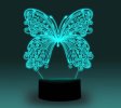 (image for) Animal Images 3D Illusion LED Night Light w/ 16 Colors Remote Touch Switch Adjustable Brightness for Kids Bedroom Decoration