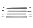 (image for) C-Series 3 Pack (3*3W) Dimmable CRI 90 Ultra Thin 12inch Linkable Linear LED Under Cabinet Lights with Dimmer & Power Adapter