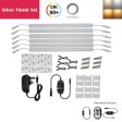 (image for) C-Series 6 Pack (6*3W) Dimmable CRI 90 Ultra Thin 12inch Linkable Linear LED Under Cabinet Lights with Dimmer & Power Adapter