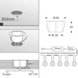 (image for) 10 Pack Outdoor Recessed LED Deck Lights Kits IP67 Waterproof Inground LED Step Lights Kit for Garden, Yard, Steps， Bath Room and Kitchen