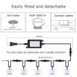 (image for) 10 Pack Outdoor Recessed LED Deck Lights Kits IP67 Waterproof Inground LED Step Lights Kit for Garden, Yard, Steps， Bath Room and Kitchen