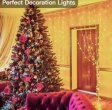 (image for) 300 LED Curtain Lights 9.8FT by 9.8FT, 8 Lighting Modes Warm White Window Curtain String Lights with Remote USB Powered, Home Party Christmas Bedroom Indoor Outdoor Decor