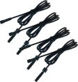 (image for) 4pcs Pack Extension Cord, 3.28ft 2Pins with Waterproof Male and Female Connector, Copper Core Wire, Lighting Accessories Fittings for LED Inground/Step Stair/Underwater Swimming Pool Lights