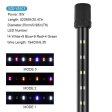 (image for) Aquarium LED Light Waterproof Fish Tank Light with Switching Colors Fish Tank Background Light Multi-Colored Tube Light for Decoration