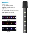 (image for) Aquarium LED Light Waterproof Fish Tank Light with Switching Colors Fish Tank Background Light Multi-Colored Tube Light for Decoration