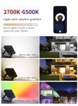 (image for) 2 Pack 50W RGBCW Outdoor LED Floodlight WiFi Bluetooth RGBCW 2700K-6500K & 16 Million Colors, LED Landscape Lights, IP66 Waterproof
