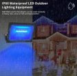 (image for) 2 Pack 50W RGBCW Outdoor LED Floodlight WiFi Bluetooth RGBCW 2700K-6500K & 16 Million Colors, LED Landscape Lights, IP66 Waterproof