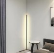 (image for) White Color Corner Floor Lamp Nordic Modern LED Floor Lamp Ambient Light w/ Foot Switch