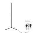 (image for) White Color Corner Floor Lamp Nordic Modern LED Floor Lamp Ambient Light w/ Foot Switch