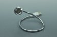 (image for) White/Black Flexible USB LED Reading Light Lamp for Computer Laptop Notebook PC Metal Snake