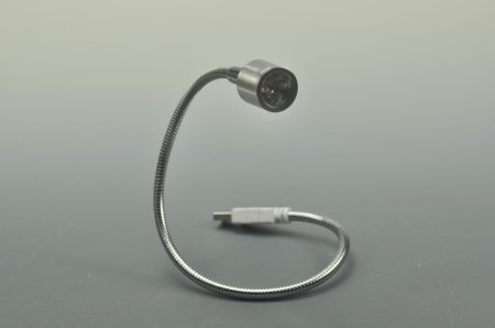 (image for) White Flexible USB LED Reading Light Lamp for Computer Laptop Notebook PC Metal Snake