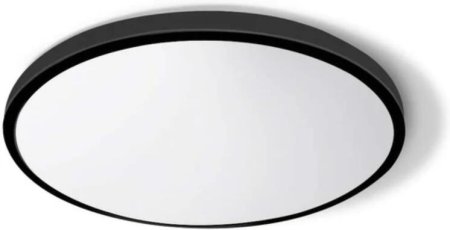 (image for) 2 Pack 12 Inch 24W Flush Mount LED Ceiling Light 2800 LM Black Round LED Ceiling Lamp