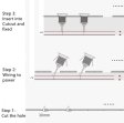 (image for) 8 PCS Pack DC12V-24V 1W/3W IP67 Outdoor Waterproof LED Wall Light Corridor Ladder Step LED Lights