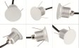 (image for) 8PCS Pack 1W 12-24V DC IP67 Outdoor Moonlight LED Deck Light LED Corner Light for Corridor Steps