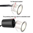 (image for) 10 Pack Outdoor Recessed LED Deck Lights Kits IP67 Waterproof with Black Protection Shell LED Step Light for Garden/Yard/Steps/Bath Room/Kitchen