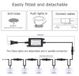 (image for) 16 Pack Outdoor Recessed LED Deck Lights Kits IP67 Waterproof Inground LED Step Lights Kit for Garden, Yard, Steps, Bath Room and Kitchen