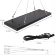 (image for) Black Oblong 40W AC85~265V LED Grow Light for Indoor Plant, Full Spectrum Panel Grow Light with IR UV, Indoor Plant Growing Lamp for Succulents, Veg and Flowering/Greenhouse Hydroponic