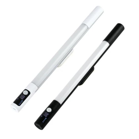 (image for) LED Motion Sensor Light Indoor, 2200mAh Rechargeable Closet Lights with Digital Display, 12.47in Wireless Under Cabinet Lighting for Closet, Wardrobe, Kitchen, Stair Indoor