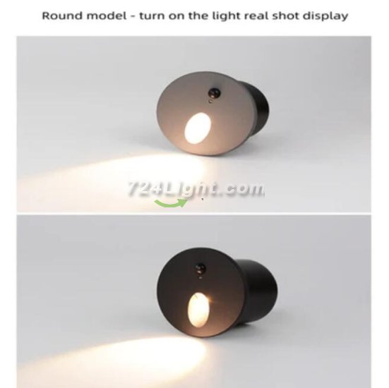 (image for) 4PCS Pack 3W AC100-240V IP65 Waterproof LED Wall Light Infrared Induction LED Stair Lights