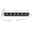 (image for) 12'' Long RGBW SMD5050 18W 24V LED Wall Washer Light, Tempering Glass Cover IP67 Waterproof Grade,Energy Saving Linear LED Strip Light for Bridge, Hotel, Mega Bar Christmas Advertising Boards, Billboard,Building Commercial Lighting