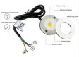(image for) 2Pack 3W Waterproof LED Puck Light IP65 Rated LED Undercabinet Light Dimmable Outdoor LED Wall Light