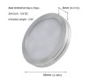 (image for) RGB LED Under Cabinet Lighting Silver Rounded Aluminum Alloy Shell 2W 12VDC Puck Light for Motorhome, Caravan, Truck, Kitchen, Wine Cabinet, Wardrobe