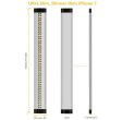 (image for) 3pcs Pack Silver Finish LED Under Cabinet Lighting Kit Dimmable CRI90 Ultra Thin SMD2835 12V 15W 900 Lumens with Dimmer & Power Supply Included