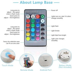 Among Us Toys 3D LED Multicolor Night Light w/ 16 Colors Remote Touch Switch Adjustable Brightness for Kids Bedroom Decoration