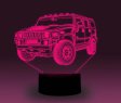 (image for) Transportation Images 3D Illusion LED Night Light w/ 16 Colors Remote Touch Switch Adjustable Brightness for Kids Bedroom Decoration