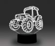 (image for) Transportation Images 3D Illusion LED Night Light w/ 16 Colors Remote Touch Switch Adjustable Brightness for Kids Bedroom Decoration