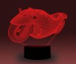 (image for) Transportation Images 3D Illusion LED Night Light w/ 16 Colors Remote Touch Switch Adjustable Brightness for Kids Bedroom Decoration