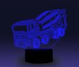 (image for) Transportation Images 3D Illusion LED Night Light w/ 16 Colors Remote Touch Switch Adjustable Brightness for Kids Bedroom Decoration