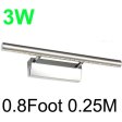 (image for) Bestseller Strip Bar 3W Mirror Front Lights 0.8Foot 0.25M 5050LED With 85-265V Waterproof Driver