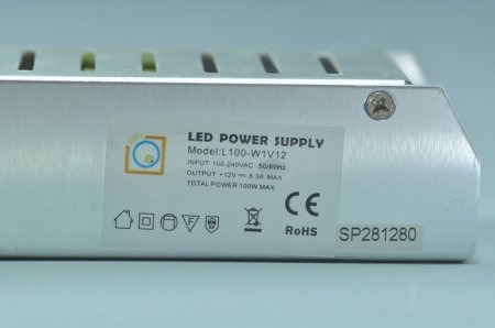 (image for) 100 Watt LED Power Supply 12V 8.3A LED Power Supplies For LED Strips LED Light