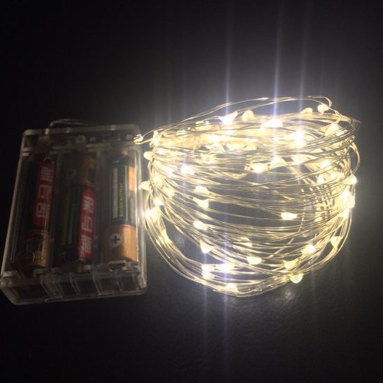 (image for) AA Battery Powered 2M 3M 4M 5M 10M 100 led Christmas Holiday Wedding Party Decorat