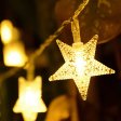 (image for) USB Powered Fairy string light,Five-pointed twinkle Star String Lights for Chrismas, Party, Wedding, New Year, Garden DÃ©cor