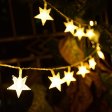 (image for) USB Powered Fairy string light,Five-pointed twinkle Star String Lights for Chrismas, Party, Wedding, New Year, Garden DÃ©cor
