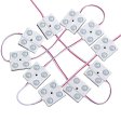 (image for) 20pcs/pack LED Modules with SMD5730 4 LED DC12V 130-150LM 2W 160° Beam Waterproof IP67 with Adhesive Tape Back