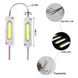 (image for) 20pcs/pack LED Modules String with COB 2W LED 160°Beam DC12V 100LM 2W Module Light Waterproof IP65 with Adhesive Tape Back