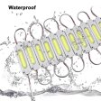 (image for) 20pcs/pack LED Modules String with COB 2W LED 160°Beam DC12V 100LM 2W Module Light Waterproof IP65 with Adhesive Tape Back