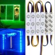 (image for) 20pcs/pack RGB Color Changing 5050 3 LED Light Module 12V 160° Beam Waterproof IP67 for Outdoor Led StoreFront Signage Lighting