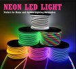 (image for) 65.6FT (20Meters) LED Neon Rope Lights RGB Color with Remote Controller 8x16(mm) 8Watt 120LEDs/M Flexibl 110V/220V AC Rope Lights Waterproof, Custom Cuttable Neon Lighting for In&Outdoor