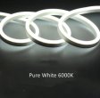 (image for) 65.6FT (20Meters) LED Neon Rope Lights 8x16(mm) Neon LED Strip Lights 8Watt 120LEDs/M Flexibl 110V/220V AC Rope Lights Waterproof, Custom Cuttable Neon Lighting for In&Outdoor