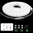 (image for) 16.5ft/5M DC12V T1212 Silicone Waterproof Neon Flexible Strip LED Lights with 600LED SMD3528 LED