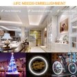(image for) 1M/5M/10M/20M Pack of T0513 LED Neon Light Housing Kit with End Caps and Mounting Clips, Flexible Neon Channel Fit for 10mm Wide LED Strip Lights